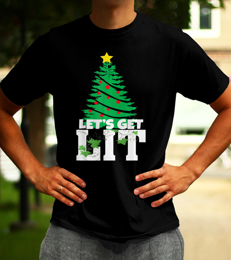 Let's Get Lit Christmas Tree T-Shirt
