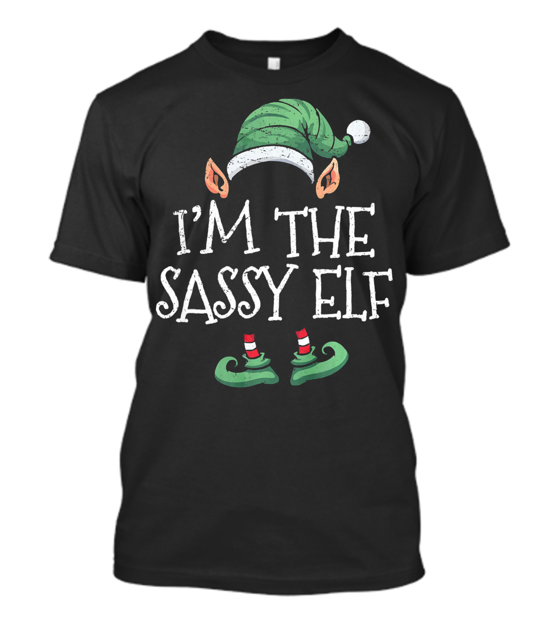I'm The Sassy Elf Matching Family Christmas Group T-Shirt