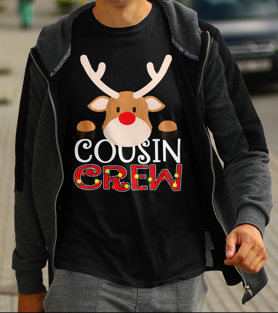 Cousin Crew Reindeer Kids Matching Family T-Shirt