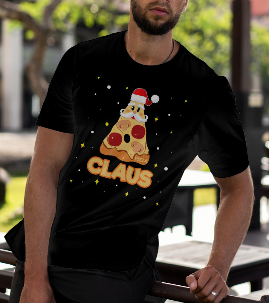 Pizza Claus Funny Santa Merry Crustmas T-Shirt