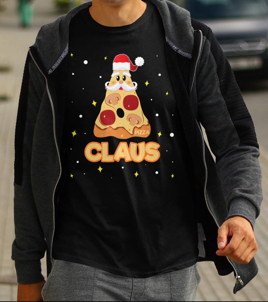 Pizza Claus Funny Santa Merry Crustmas T-Shirt