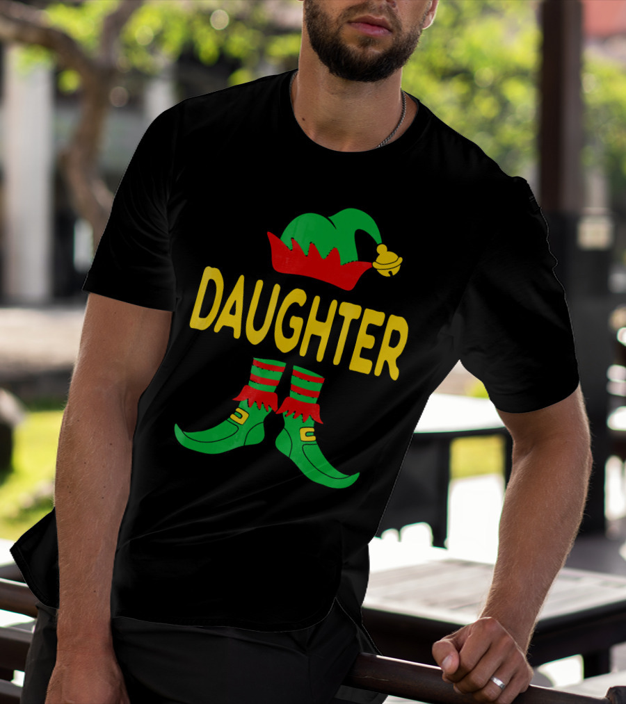 Daughter Elf Christmas Family Matching Outfits T-Shirt