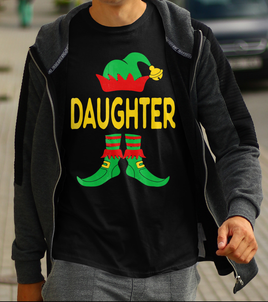 Daughter Elf Christmas Family Matching Outfits T-Shirt