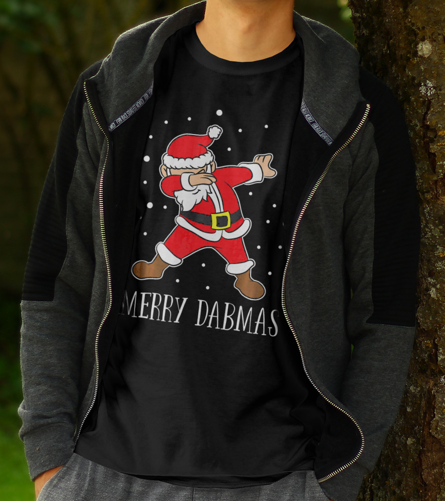 Merry Dabmas Funny Dabbing Christmas Santa T-Shirt