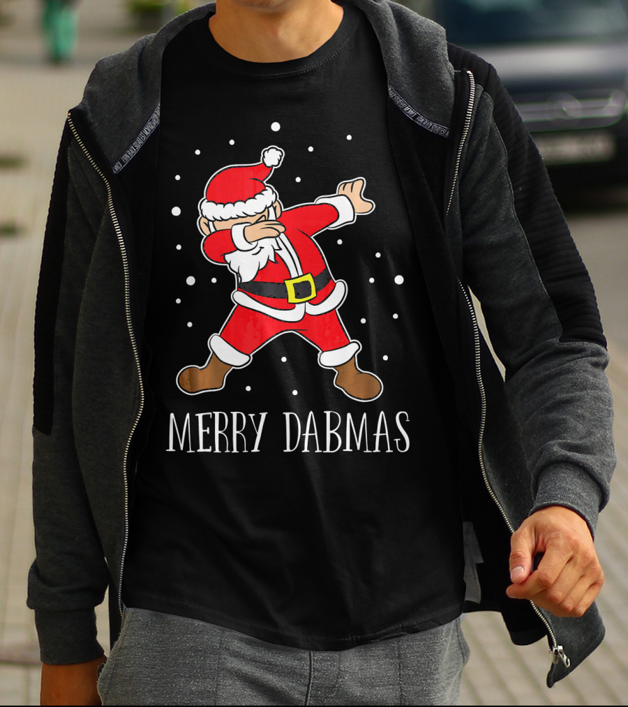 Merry Dabmas Funny Dabbing Christmas Santa T-Shirt