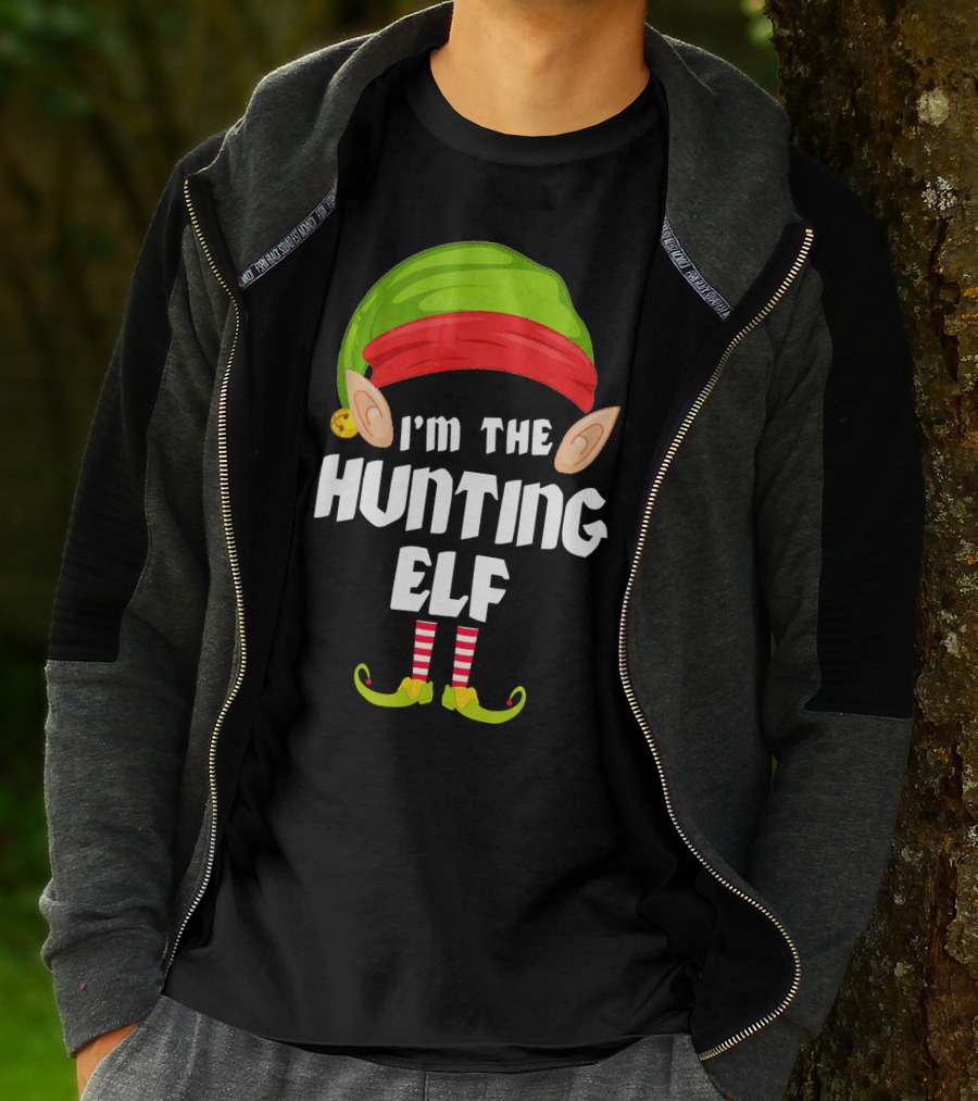 I'm The Funny Hunting Elf Matching Family Group T-Shirt