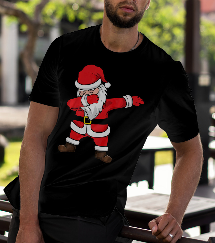 Dabbing Santa Kids Funny Claus Dab Christmas Dance T-Shirt