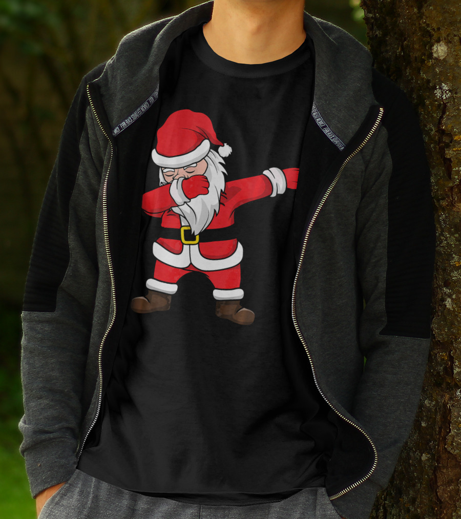 Dabbing Santa Kids Funny Claus Dab Christmas Dance T-Shirt