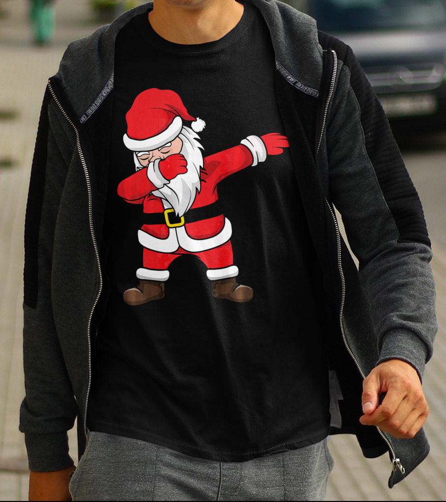 Dabbing Santa Kids Funny Claus Dab Christmas Dance T-Shirt
