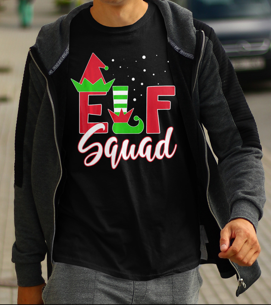 Elf Squad Christmas Teachers Holiday Team T-Shirt