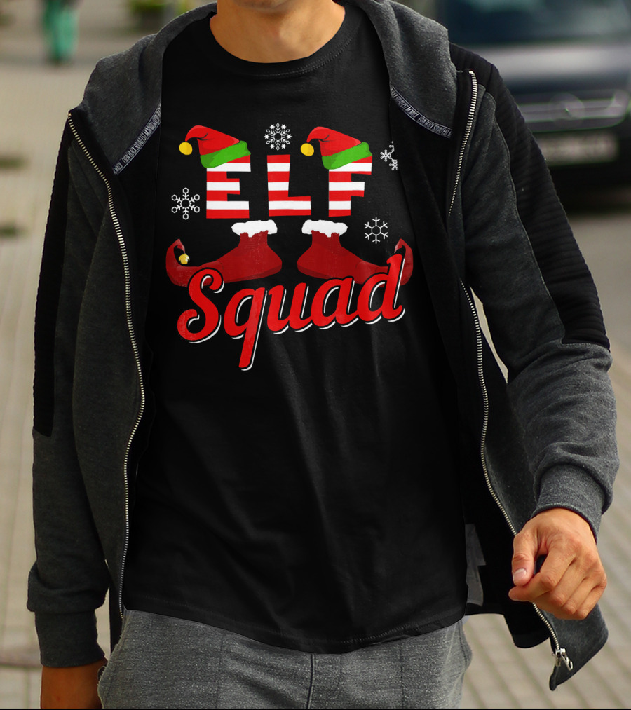 ELF Squad Christmas Family Matching Holiday T-Shirt
