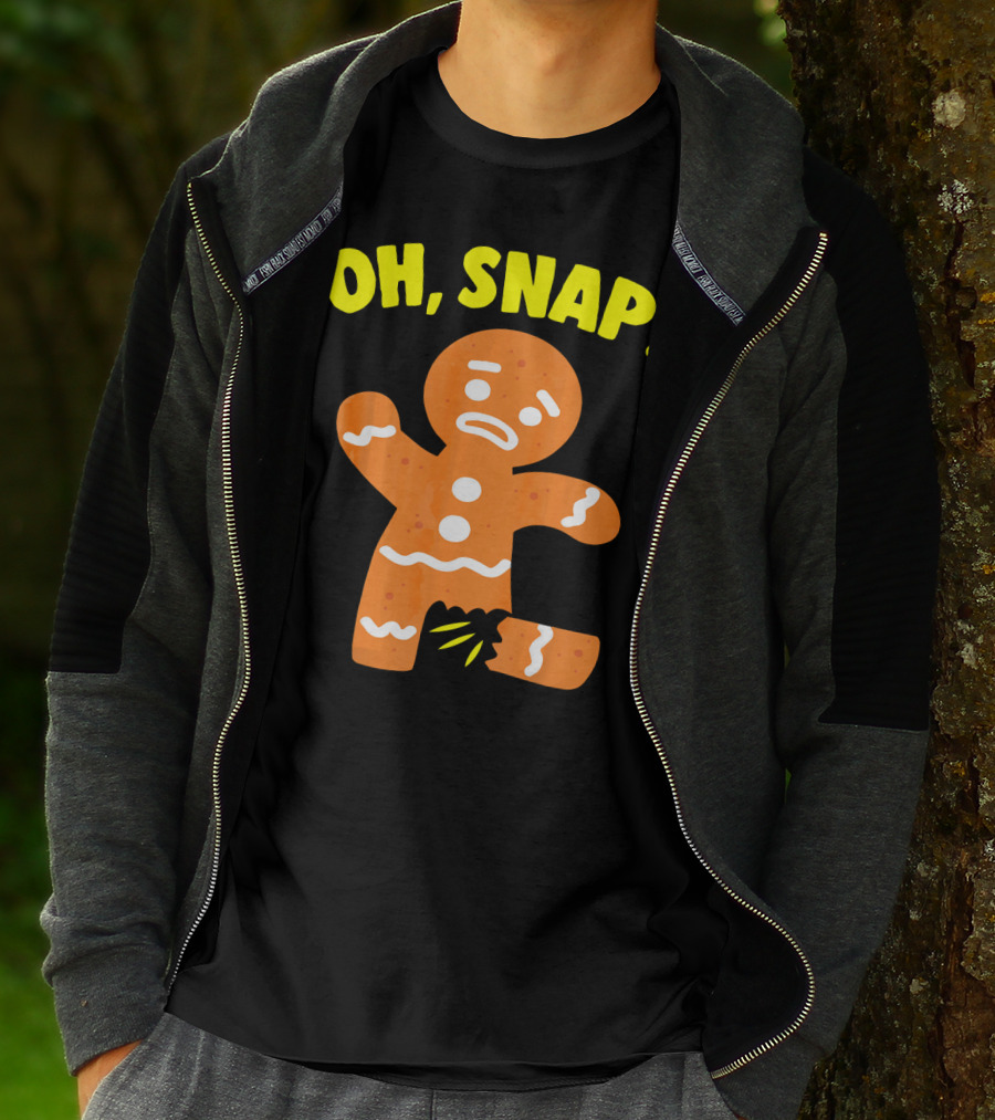 Oh Snap Gingerbread Cookie Humor T-Shirt