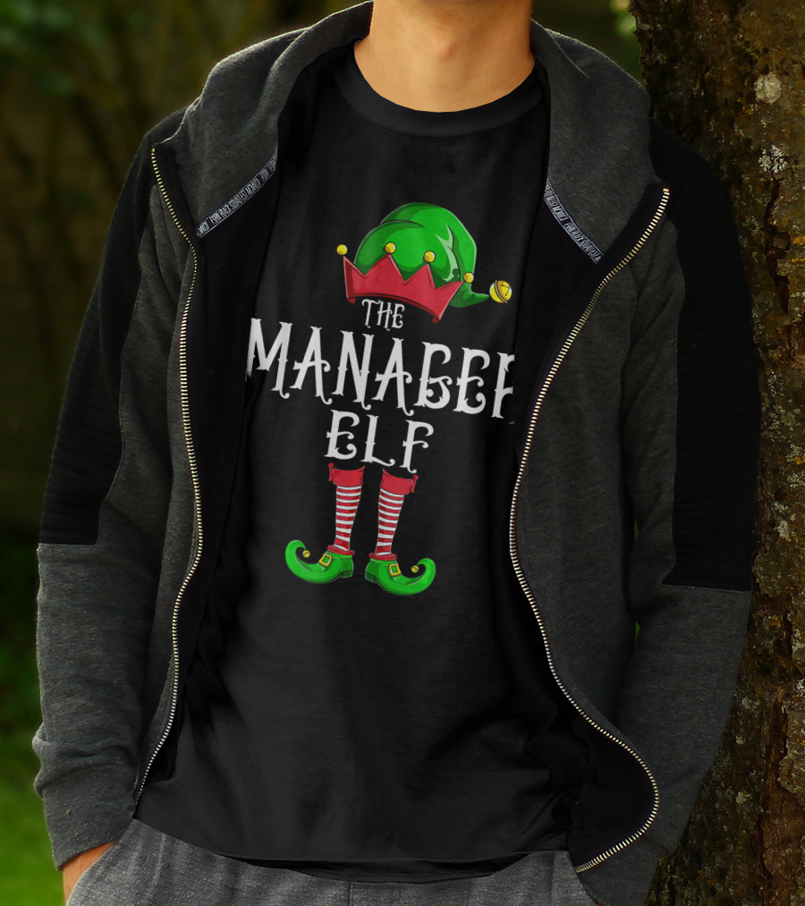 The Manager Elf Christmas Costume T-Shirt