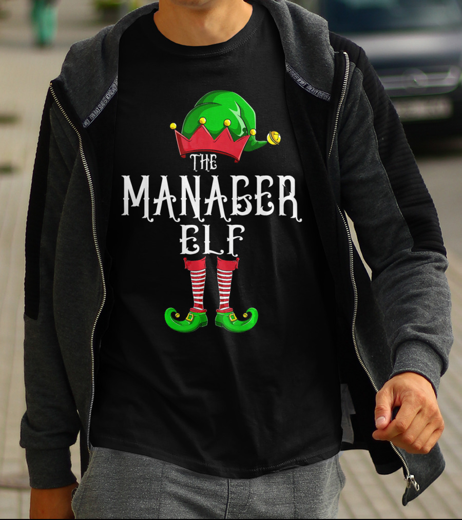 The Manager Elf Christmas Costume T-Shirt