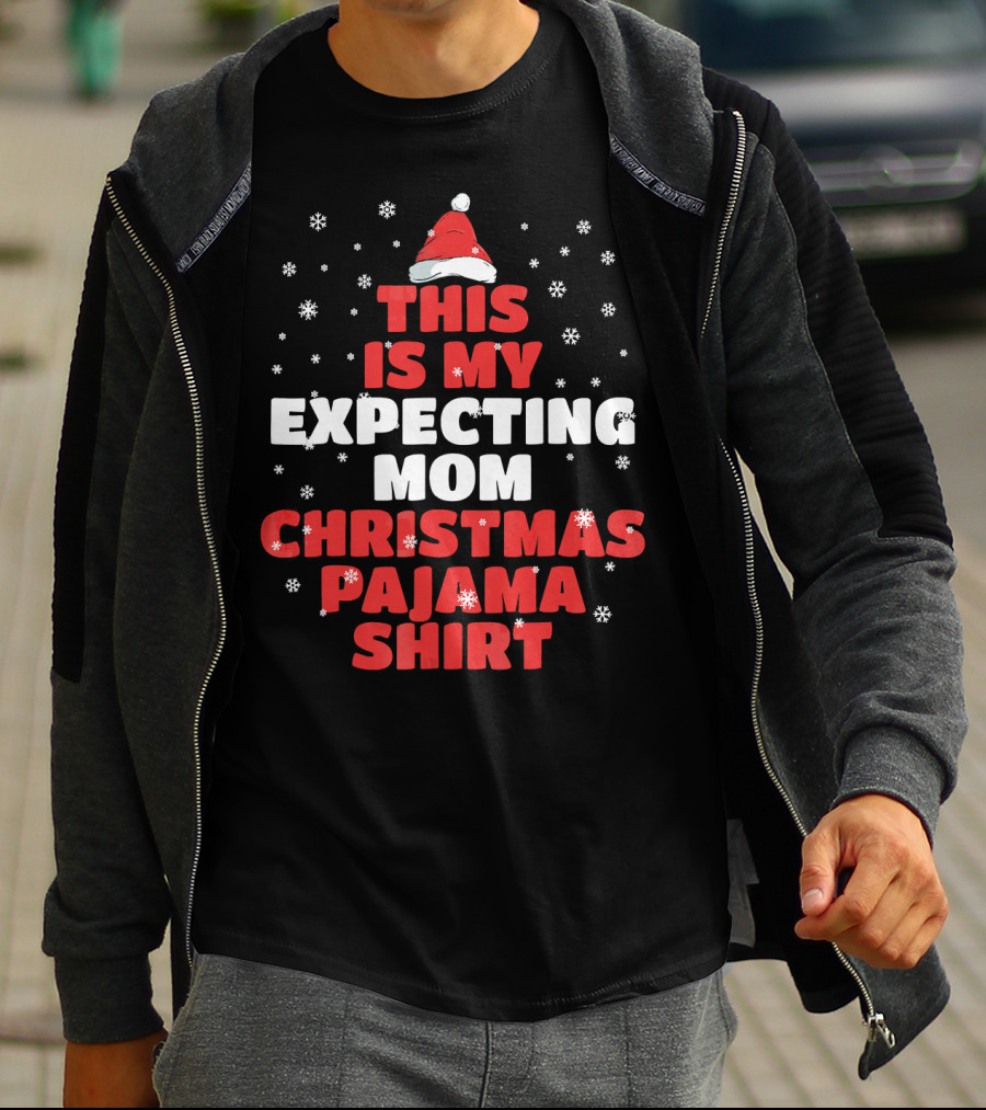 This Is My Expecting Mom Christmas Pajama T-Shirt