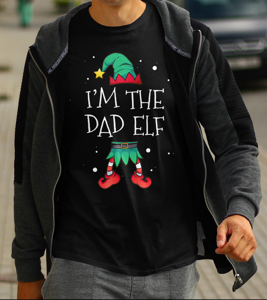 I'm The Dad Elf Matching Family Outfit Christmas T-Shirt