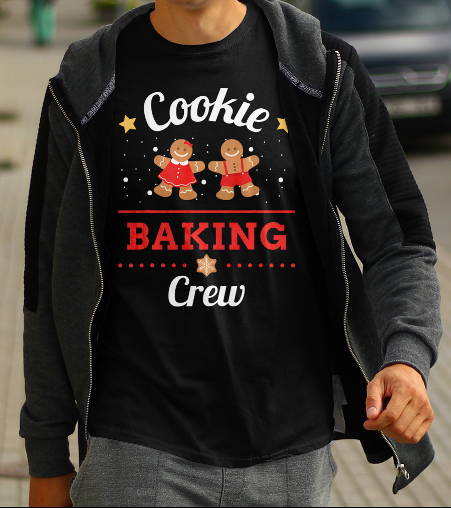 Cookie Baking Crew Gingerbread Christmas Stars T-Shirt
