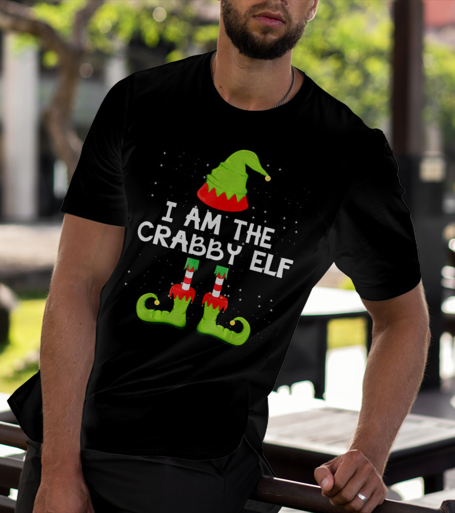 I Am The Crabby Elf Matching Family Christmas Group T-Shirt