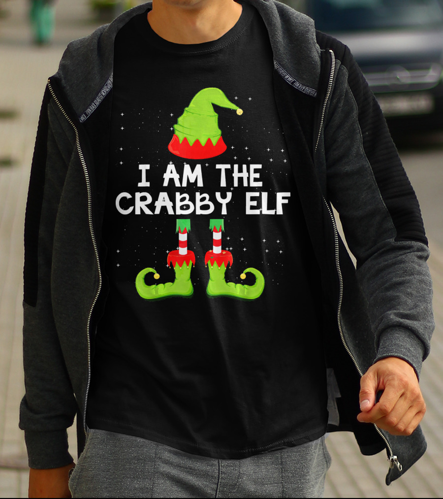 I Am The Crabby Elf Matching Family Christmas Group T-Shirt