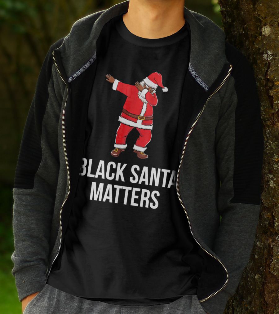Black Santa Matters Dabbing Santa T-Shirt