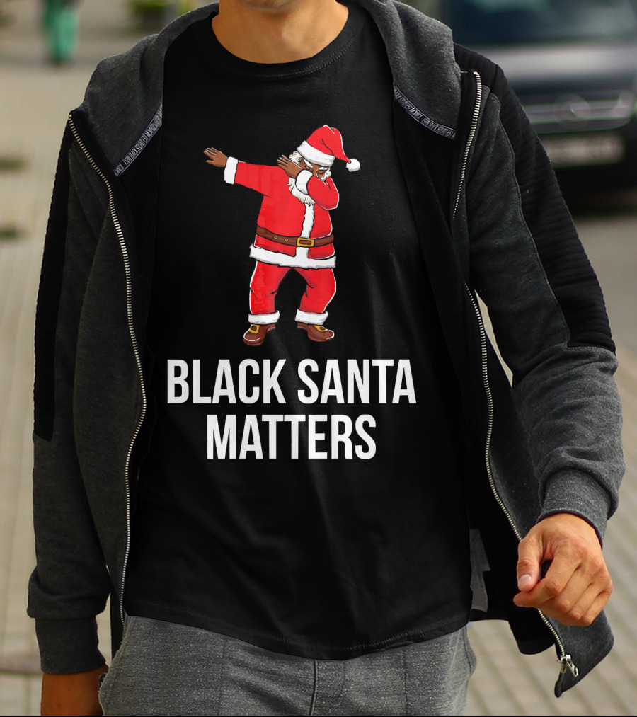 Black Santa Matters Dabbing Santa T-Shirt
