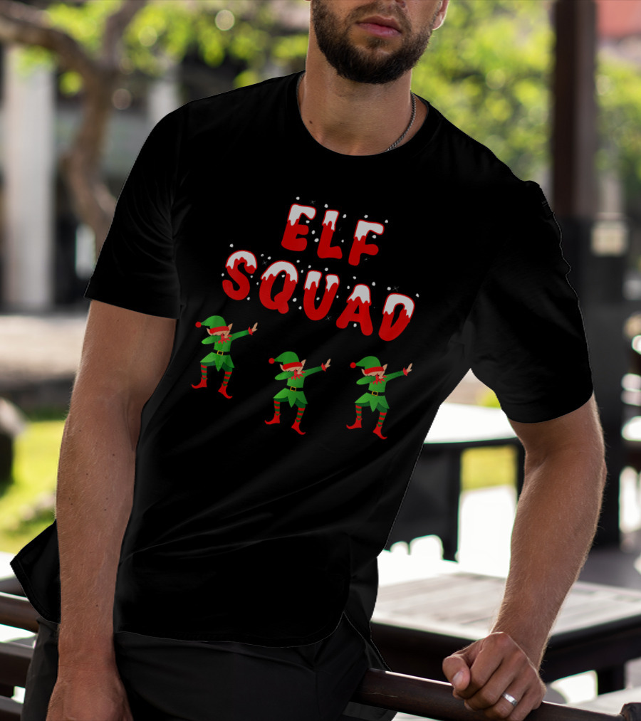 Elf Squad Funny Christmas Dabb T-Shirt