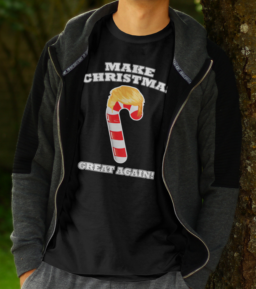 Make Christmas Great Again Candy Cane Holiday T-Shirt