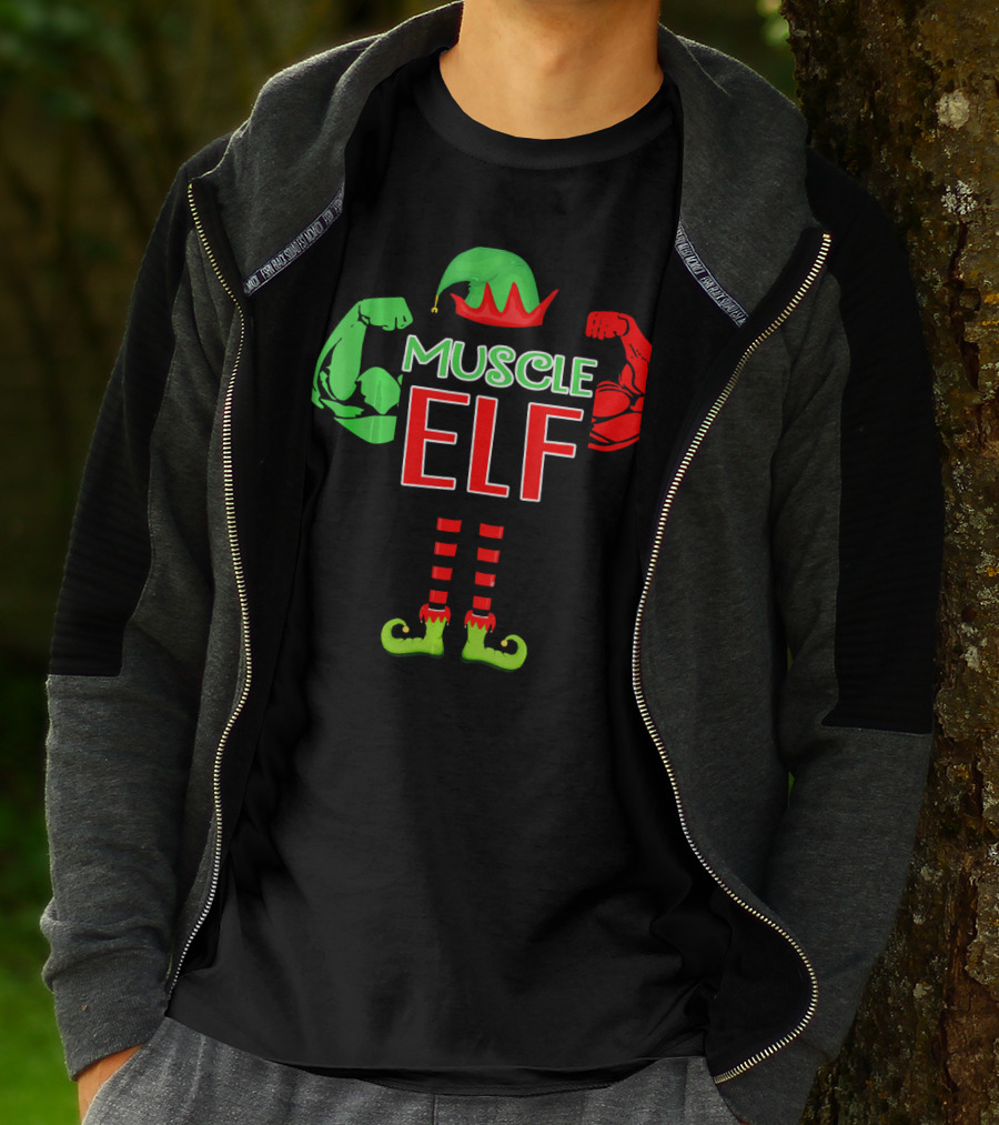 Muscle Elf Funny For Who Love Muscle T-Shirt