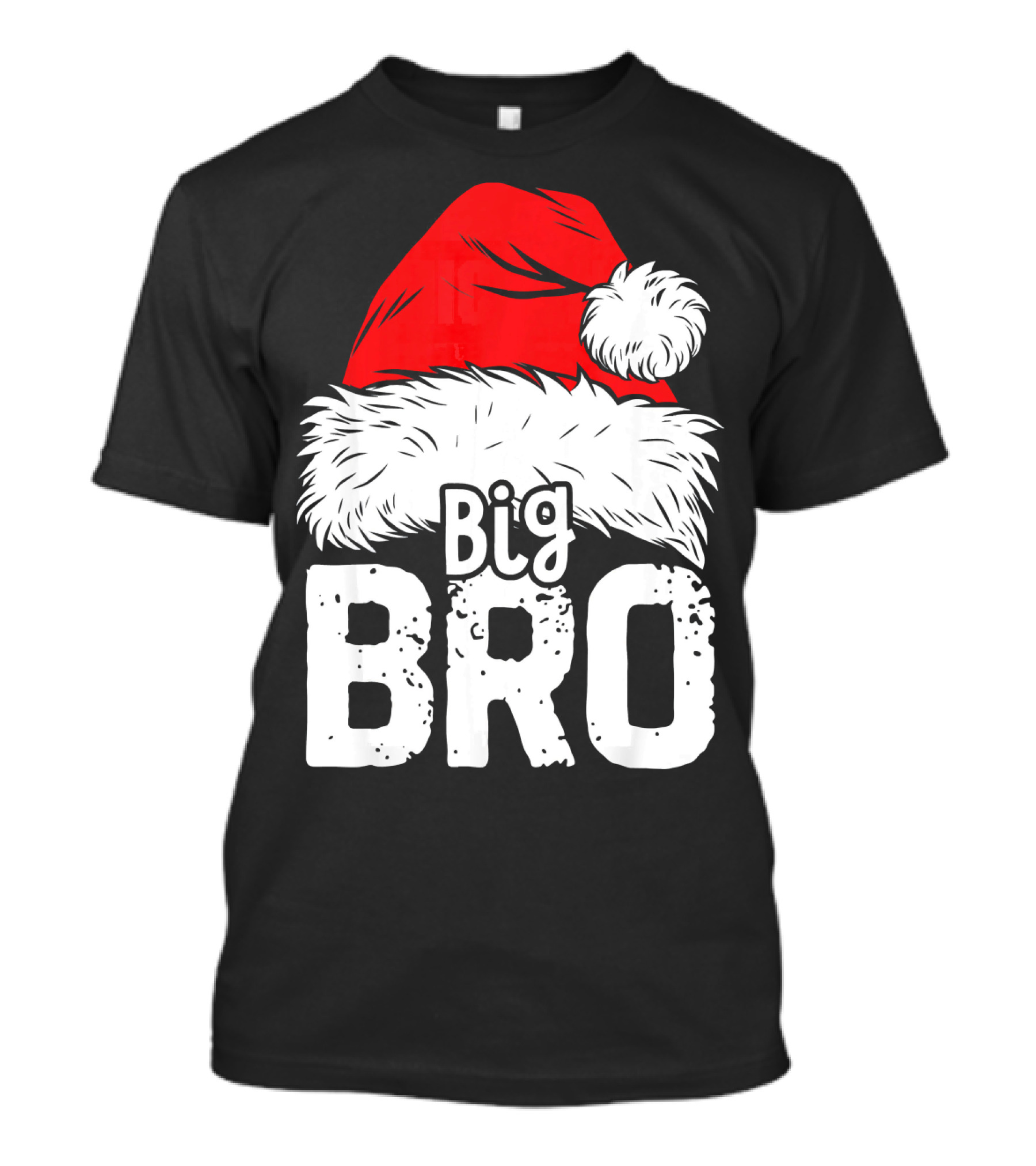 Big Bro Santa Hat Christmas T-Shirt
