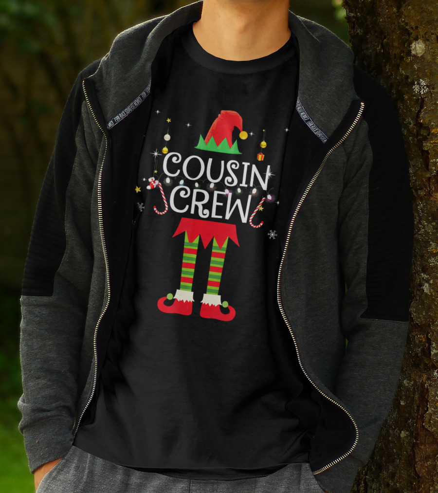 Cousin Crew Elf Holiday Matching Family T-Shirt
