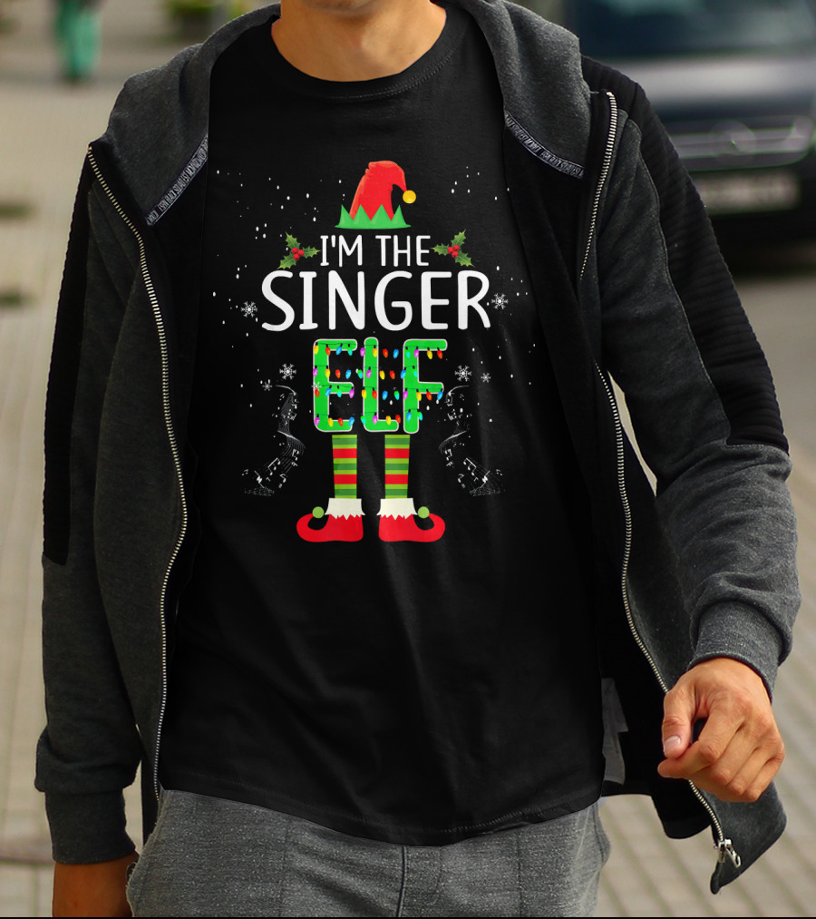 I'm The Singer Elf Christmas Family Group Matching T-Shirt