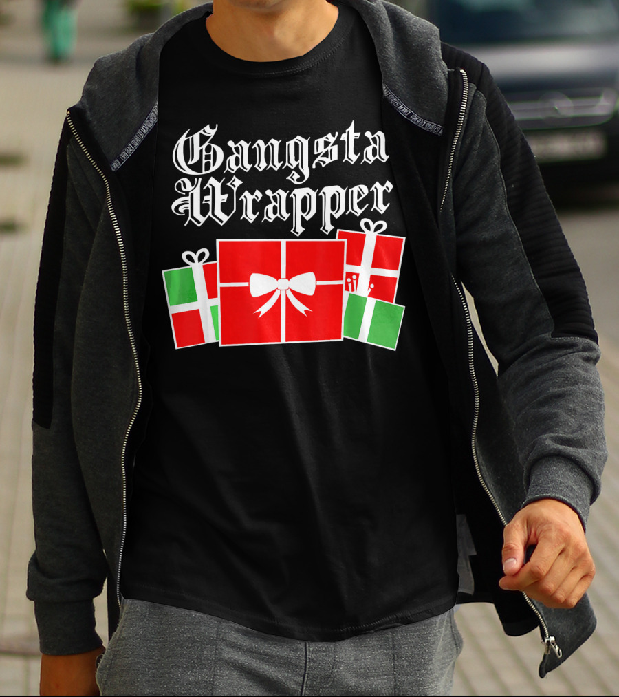 Gangsta Wrapper Christmas Gift Boxes T-Shirt