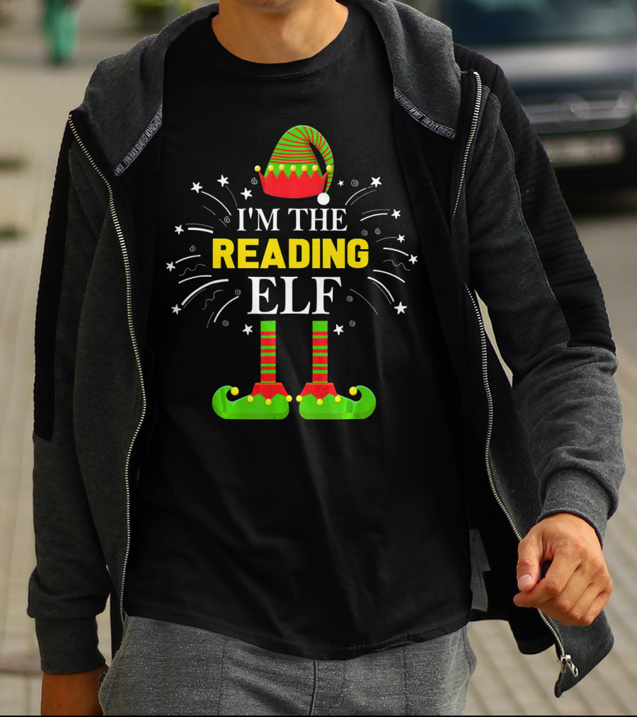 I'm The Reading Elf Festive Family Christmas T-Shirt