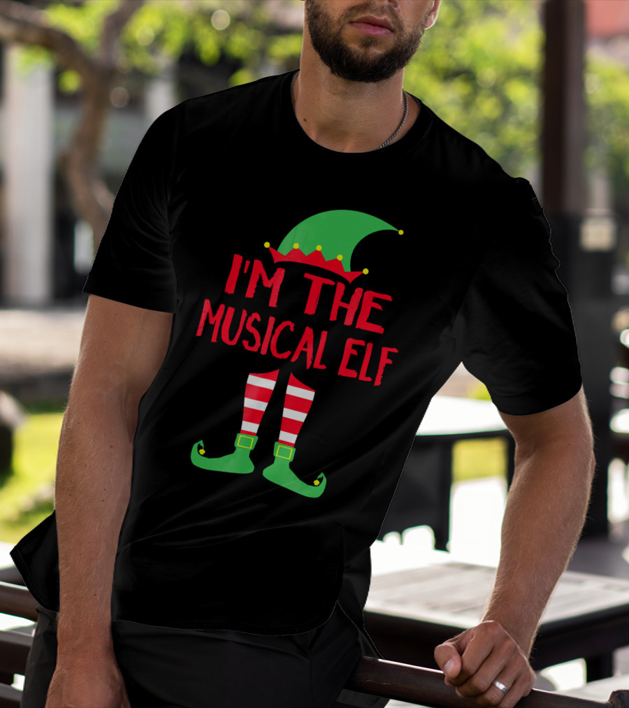 I'm The Musical Elf Matching Family Christmas Pajama Party T-Shirt