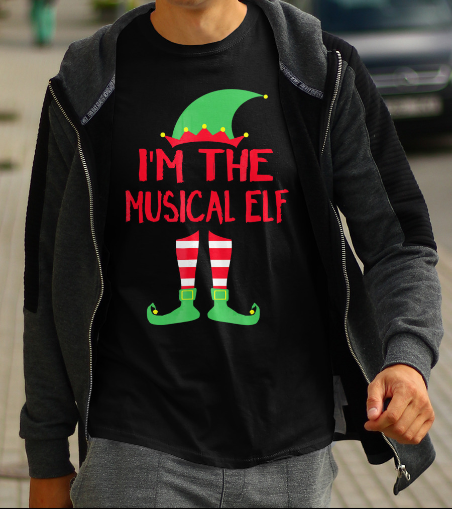 I'm The Musical Elf Matching Family Christmas Pajama Party T-Shirt