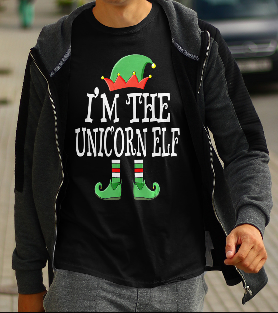 I'm The Unicorn Elf Matching Family Christmas Funny T-Shirt