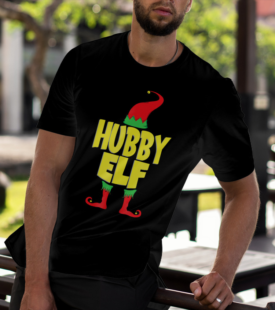 Hubby Elf Christmas Cute Cou T-Shirt