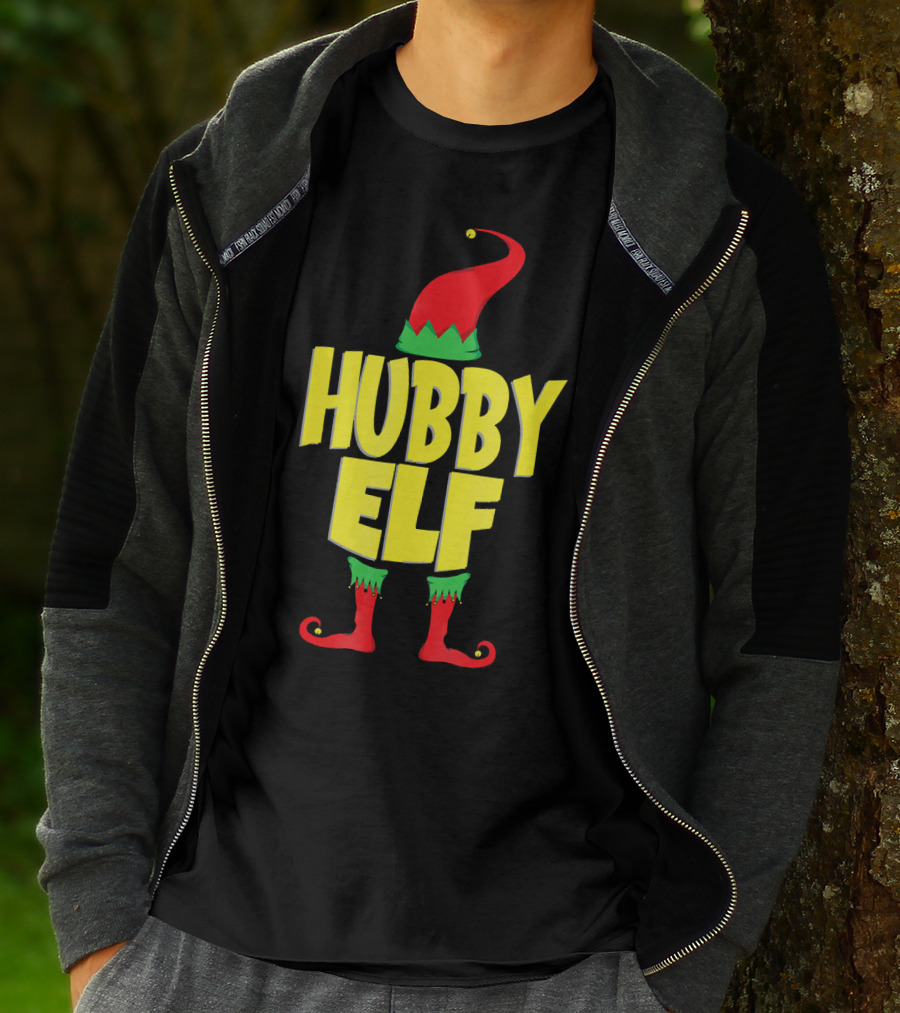 Hubby Elf Christmas Cute Cou T-Shirt