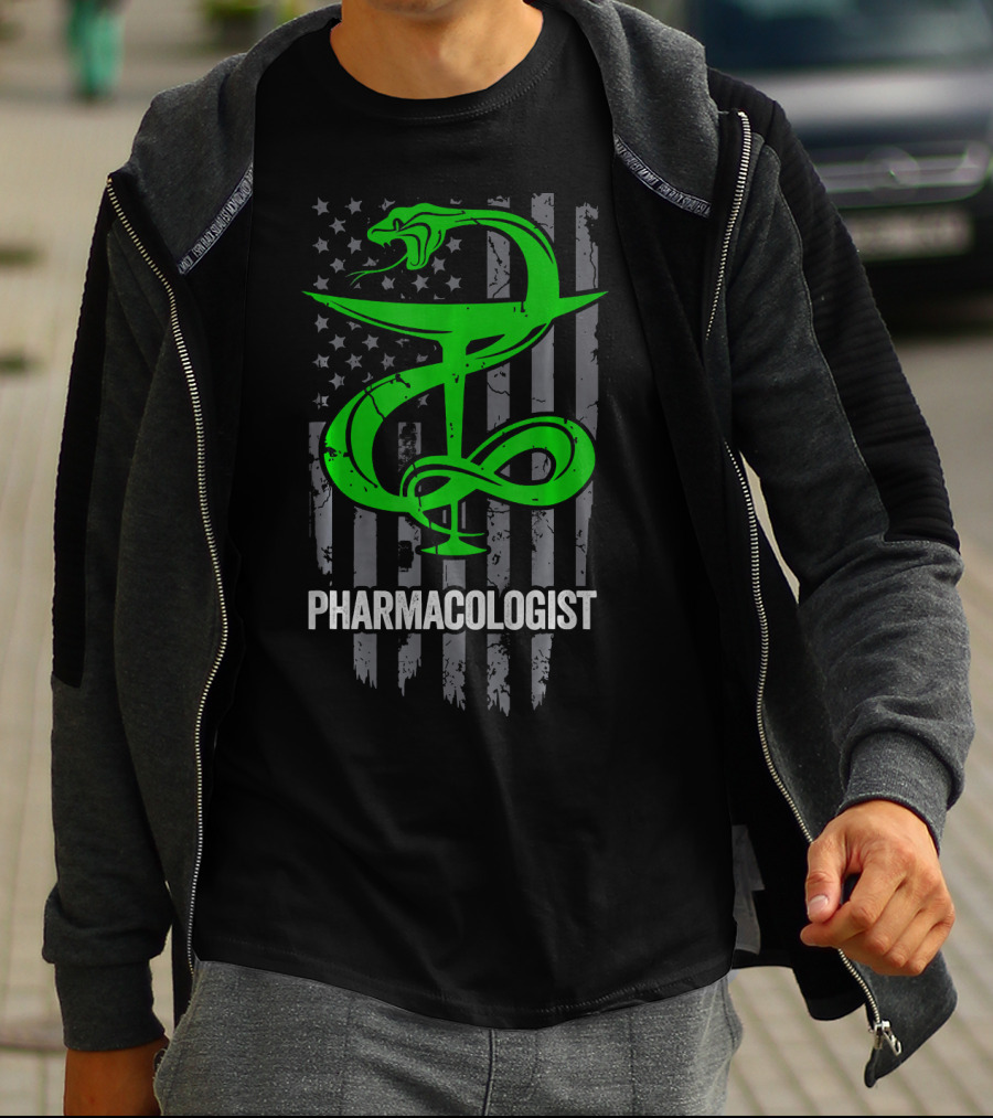 Pharmacologist American Flag Snake T-Shirt