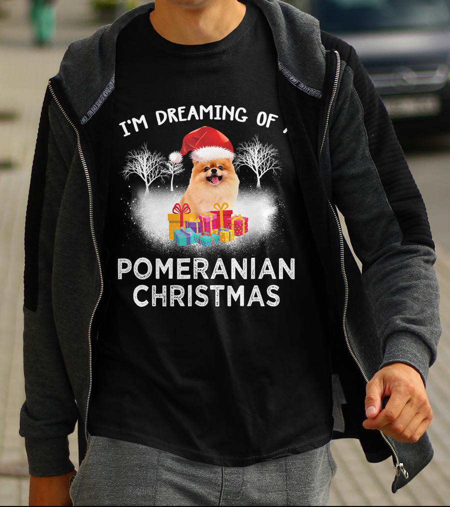 I'm Dreaming Of A Pomeranian Christmas T-Shirt