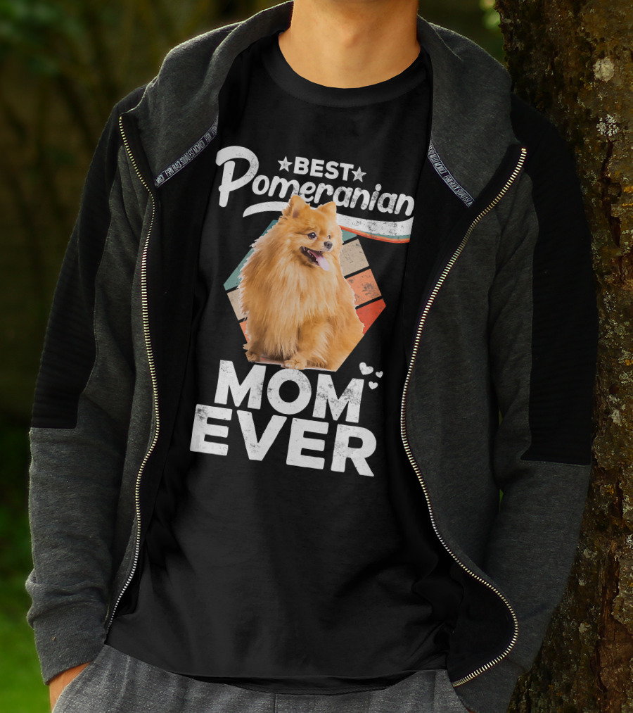 Best Pomeranian Mom Ever Pomeranian Lovers T-Shirt