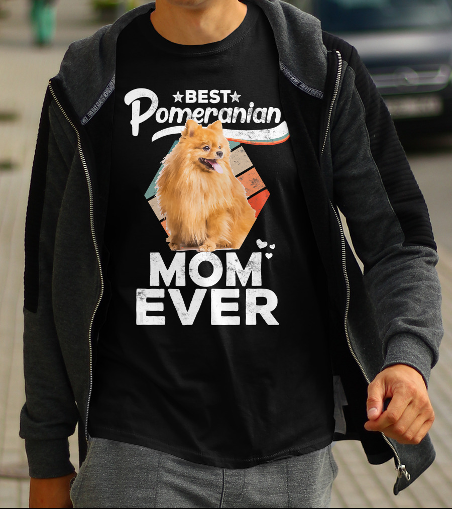 Best Pomeranian Mom Ever Pomeranian Lovers T-Shirt