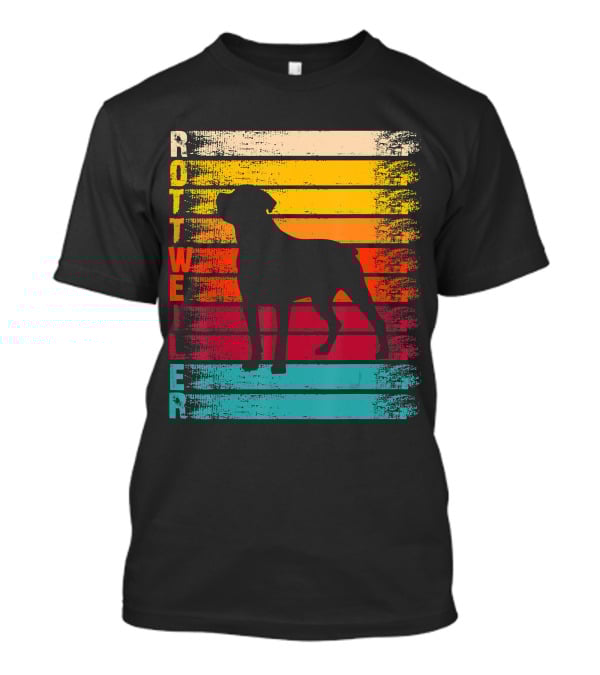 Rottweiler Mom Retro Dog Vintage T-Shirt