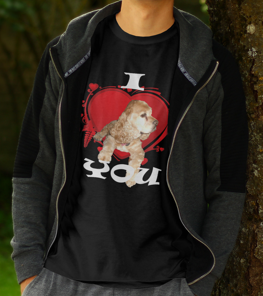 I Heart You Cocker Spaniel Love T-Shirt