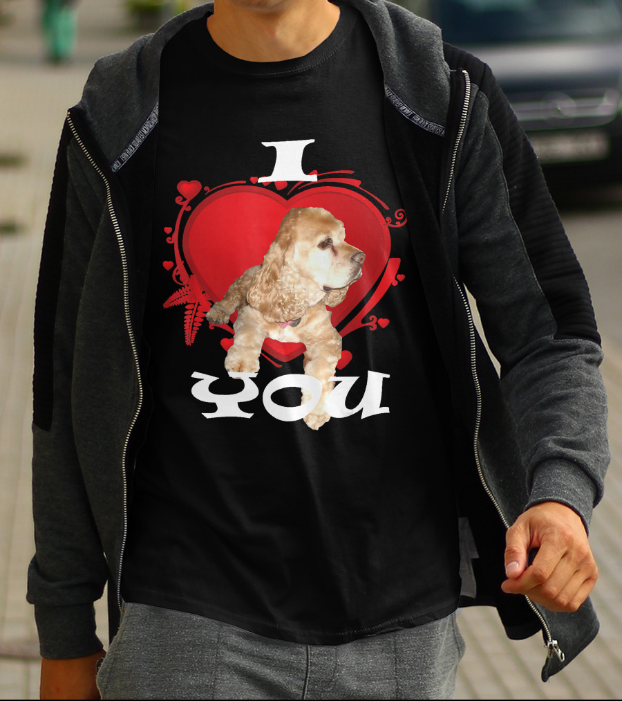 I Heart You Cocker Spaniel Love T-Shirt