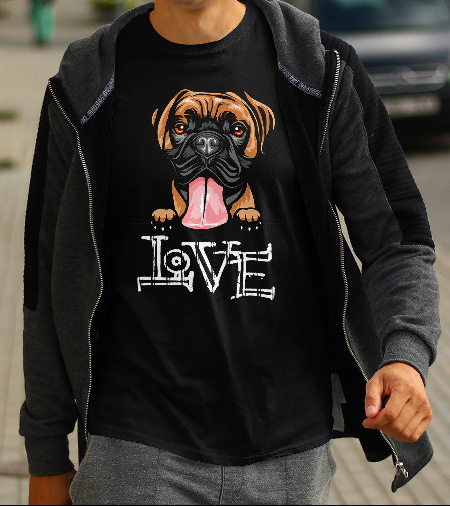 Boxer Dog Love T-Shirt