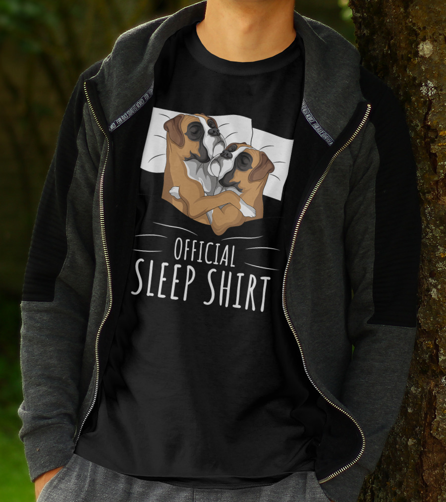 Boxer Dog Official Sleep T-Shirt
