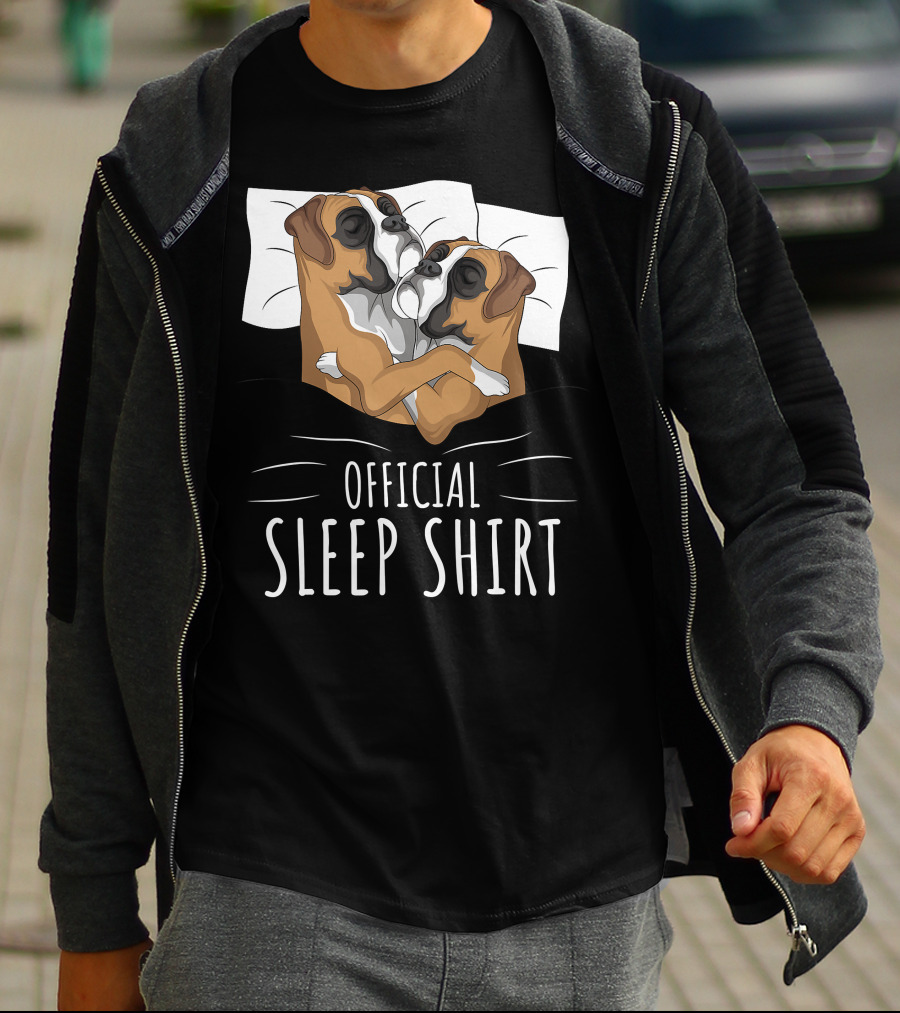 Boxer Dog Official Sleep T-Shirt