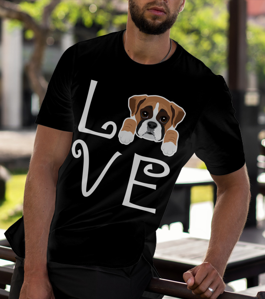 Love Boxer Puppy Dog Owner Boxer Love T-Shirt