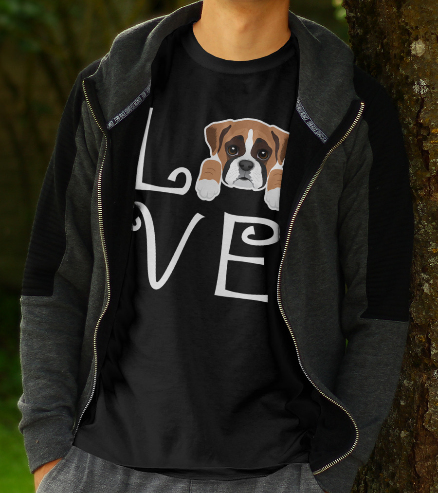 Love Boxer Puppy Dog Owner Boxer Love T-Shirt